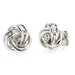 Sterling Silver Semi Mount Earrings Setting Round RD 2.5x2.5mm Filigree - Syzjewelry