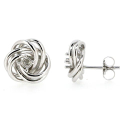 Sterling Silver Semi Mount Earrings Setting Round RD 2.5x2.5mm Filigree - Syzjewelry