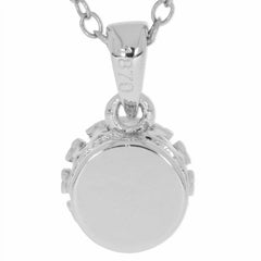 Sterling Silver Semi Mount Pendant Setting Round RD 6x6mm White Topaz PJC187 - Syzjewelry