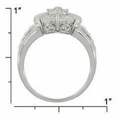 Sterling Silver Semi Mount Ring Setting RD 1.4mm White Topaz 1000R - Syzjewelry