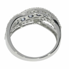 Sterling Silver Semi Mount Ring Setting RD 3.5mm 3x3mm 2x2mm White Top - Syzjewelry