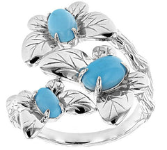 Floral Sterling Silver Semi Mount Ring Setting OV 7X5mm 6x4mm 5x3mm Ca - Syzjewelry