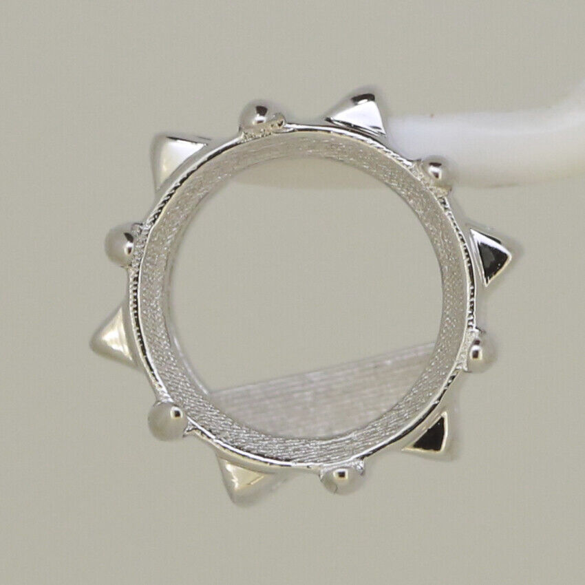 Sterling Silver Semi Mount Pendant Setting Round RD 10x10mm White Topa - Syzjewelry