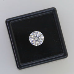 3 Carat Round 9mm Loose Moissanite Stone White D Color RD 9x9mm VVS1 Certificate - Syzjewelry