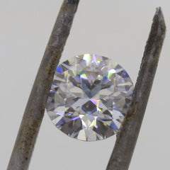 3 Carat Round 9mm Loose Moissanite Stone White D Color RD 9x9mm VVS1 Certificate - Syzjewelry