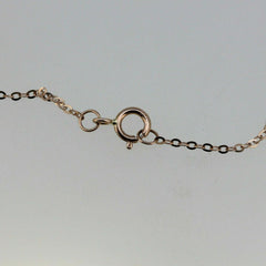 9K Rose Gold Enlongated Cable Chain18 Inch Spring Clasp - Syzjewelry