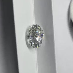 10 Carat Crushed Ice Cut Oval OV 15x11mm Loose Moissanite Stone D Color VVS - Syzjewelry