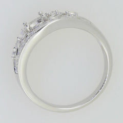 14K White Gold Semi Mount Ring Setting Round RD 5.0mm - Syzjewelry