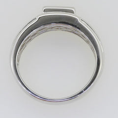 Men's Sterling Silver Semi Mount Ring Setting Princess SQ 6.5X6.5mm Wh - Syzjewelry