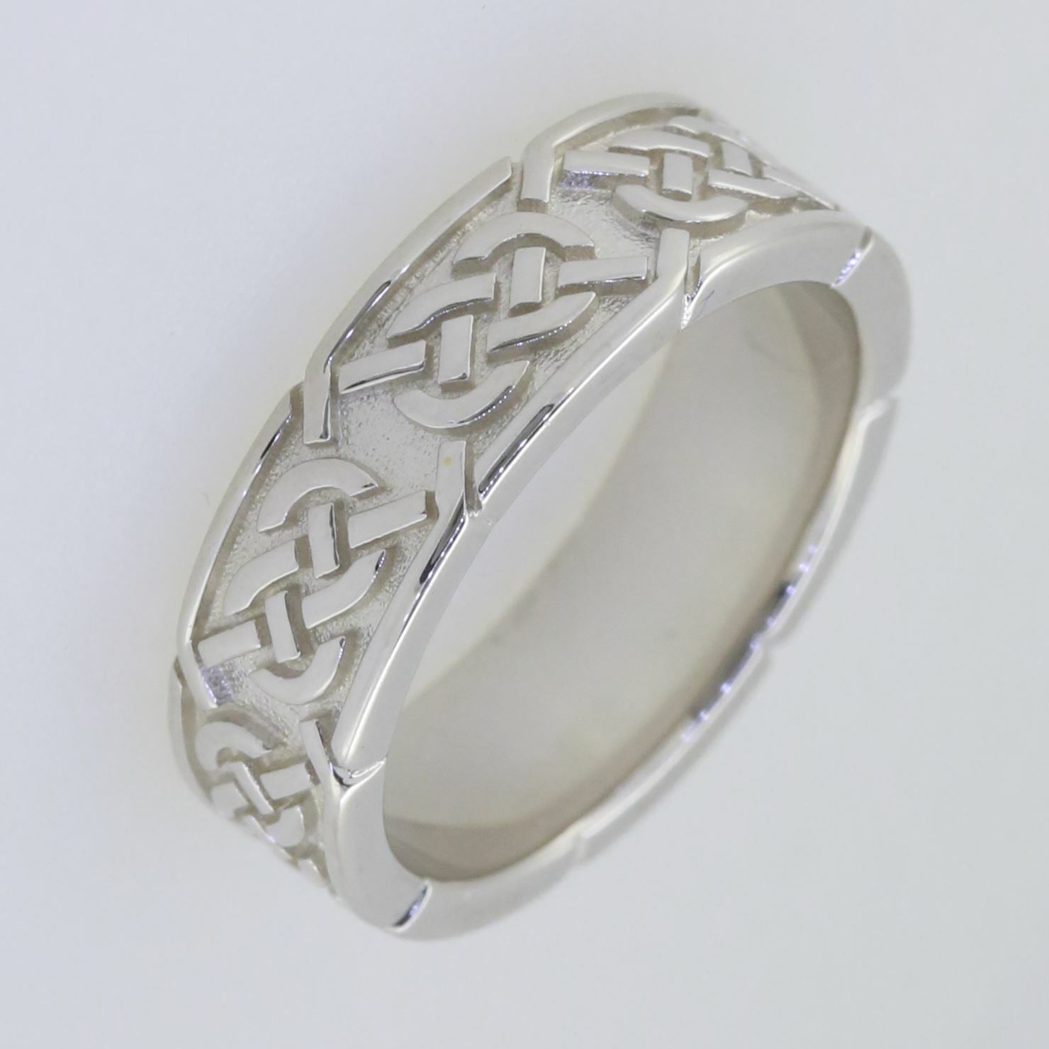 Sterling Silver 6 mm Celtic Knot Band Ring 20795R Sizable - Syzjewelry