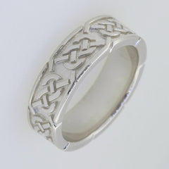 Sterling Silver 6 mm Celtic Knot Band Ring 20795R Sizable - Syzjewelry