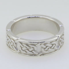 Sterling Silver 6 mm Celtic Knot Band Ring 20795R Sizable - Syzjewelry