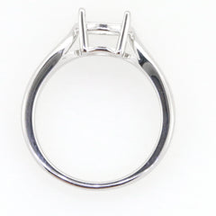 Sterling Silver Semi Mount Ring Setting Round RD 8x8mm White Topaz PJC4624R - Syzjewelry