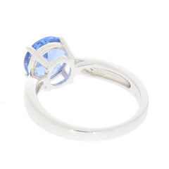 Sterling Silver Semi Mount Ring Setting Round RD 8x8mm White Topaz D-PJC6503 - Syzjewelry