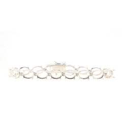 Sterling Silver Semi Mount Bracelet Setting Oval OV 9x7mm Tennis Bracelet - Syzjewelry