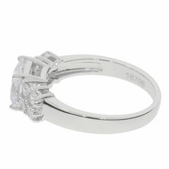 Sterling Silver Semi Mount Ring Setting Asscher SQ 7X7mm White Topaz size 9 - Syzjewelry