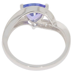 Sterling Silver Semi Mount Ring Setting Trillion Tri 7x7mm Moissanite Accent - Syzjewelry