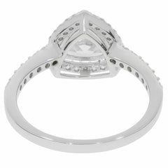 Sterling Silver Semi Mount Ring Setting TRI 7X7mm Moissanite - Syzjewelry