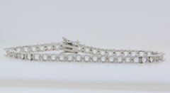 Sterling Silver Semi Mount Tennis Bracelet Setting Round RD 3x3mm 8 Inch - Syzjewelry