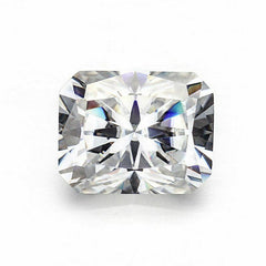 4 Carat Radiant 10x8mm Loose Moissanite Stone White D Color VVS1 Certificate - Syzjewelry