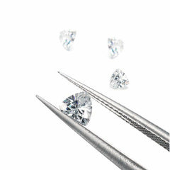 3/5 Carat Loose Moissanite White D Color Tri 5.5x5.5mm VVS Certificate Trillion - Syzjewelry