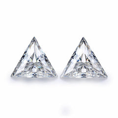 1/2 Carat Loose Moissanite White D Color TL 5x5mm VVS Certificate Triangle 5mm S - Syzjewelry