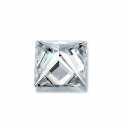 6 Carat Loose Moissanite White D Color SQ 10mm VVS Certificate Princess 10x10mm - Syzjewelry