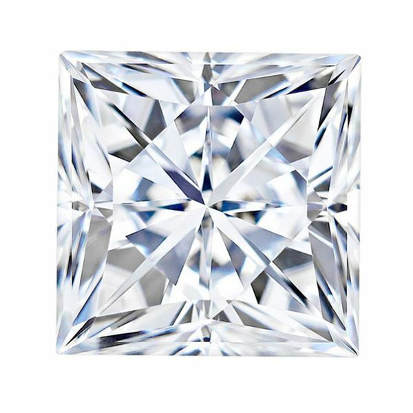 4/5 Carat Loose Moissanite White D Color SQ 5x5mm VVS Certificate Princess 5mm - Syzjewelry