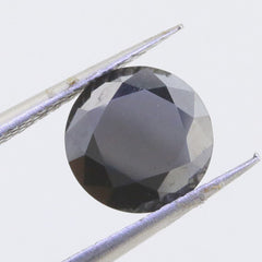 Round 8mm Black Color loose moissanite 2 Carat RD 8x8mm - Syzjewelry