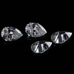 4 Carat Pear Cut PE 12x8mm Loose Moissanite Stone D Color VVS Pass Diamond Test - Syzjewelry