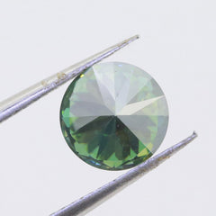 Loose Moissanite Greenish Blue Color 1 2 3 5 Carat Round facet VVS 6.5 8 9 11 mm - Syzjewelry