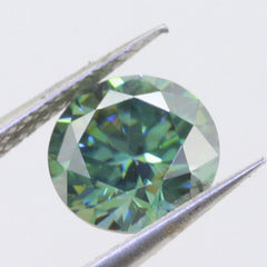 Loose Moissanite Greenish Blue Color 1 2 3 5 Carat Round facet VVS 6.5 8 9 11 mm - Syzjewelry