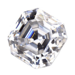 Asscher 6mm Loose Moissanite Stone White D Color 1 Carat VVS Certificate 6x6 - Syzjewelry