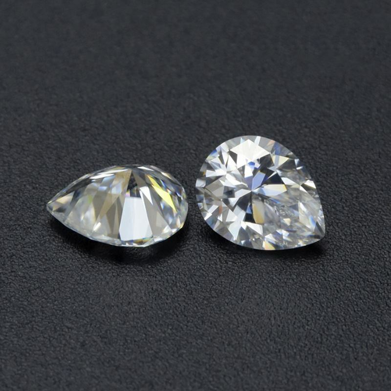 1/3 Carat Loose Moissanite White D Color Pear PE 5x3mm VVS Certificate - Syzjewelry