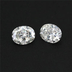 1/2 Carat Loose Moissanite White D Color Oval OV 6x4mm VVS Certificate - Syzjewelry