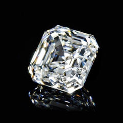 2.2 Carat Asscher Loose Moissanite White D Color VVS 7.5 mm Certificate 7.5x7.5 - Syzjewelry