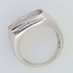 Sterling silver Semi Mount Ring Setting Cushion CU 13x10.5x8mm sz 11 - Syzjewelry