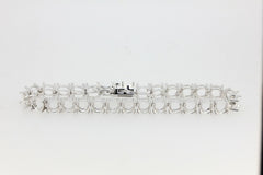 Sterling SilverTennis Bracelet Semi Mount Setting Round RD 6x6mm 7 inch - Syzjewelry