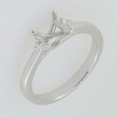 Sterling Silver Semi Mount Ring Setting Princess SQ 5.5X5.5mm GTL20333R - Syzjewelry