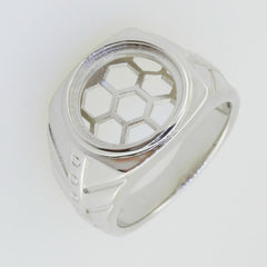 Sterling Silver Semi Mount Ring Setting Round RD 12x12mm Cabchon - Syzjewelry