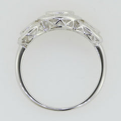 14K White Gold Semi Mount Ring Setting Round RD 5x5mm RD3.5mm - Syzjewelry