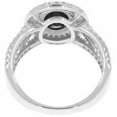 Sterling Silver Semi Mount Ring Setting OV 9X7mm White Topaz Double Ha Solid - Syzjewelry