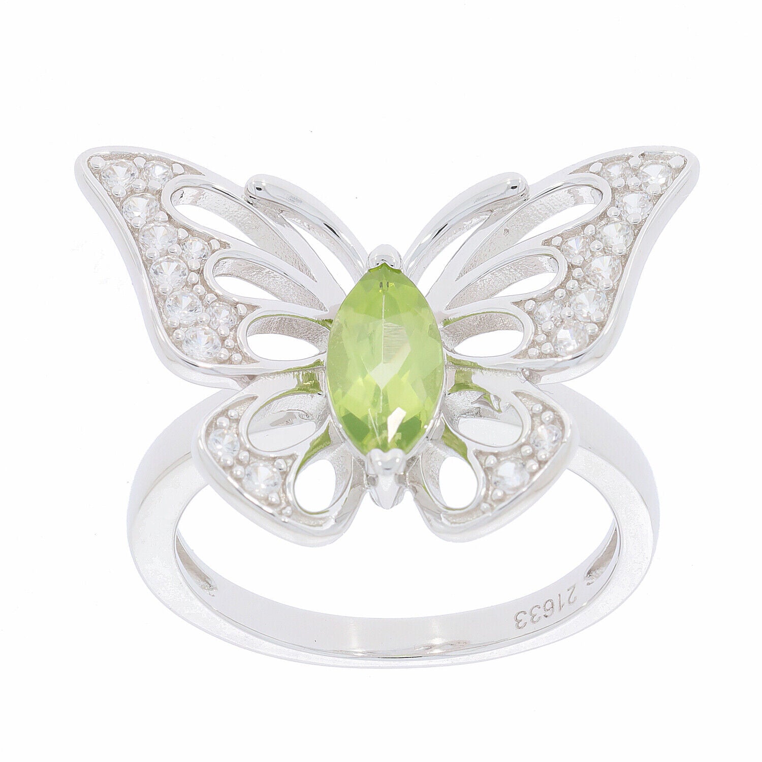 Sterling Silver Semi Mount Ring Setting Marquise MQ 9X4.5mm Butterfly - Syzjewelry