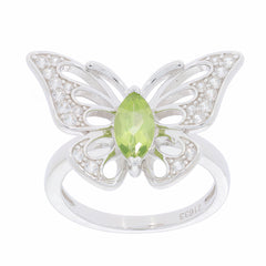 Sterling Silver Semi Mount Ring Setting Marquise MQ 9X4.5mm Butterfly - Syzjewelry