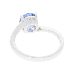 Sterling Silver Semi Mount Ring Setting Round RD 7X7mm White Topaz D-PJC2410 - Syzjewelry