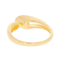 Yellow Gold Plated Sterling Silver Semi Mount Ring Setting Round RD 5X5 - Syzjewelry