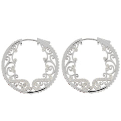 Sterling Silver Semi Mount Earrings Setting Round RD 2X2mm - Syzjewelry