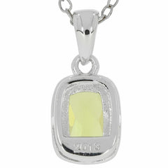 Sterling Silver Semi Mount Pendant Setting CU 7X5mm White Topaz - Syzjewelry