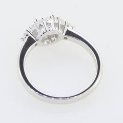 Sterling Silver Semi Mount Ring Setting Round RD 5x5mm Halo White Topaz sz 6 - Syzjewelry