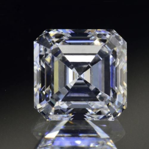 1.5 Carat Asscher Loose Moissanite White D Color VVS Certificate 6.5 mm 6.5x6.5 - Syzjewelry